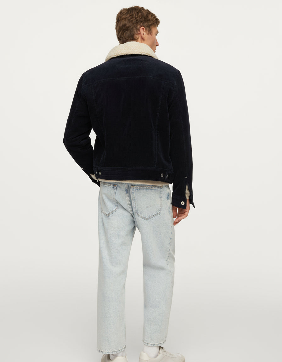 PULL&BEAR - Corduroy Sherpa Jacket