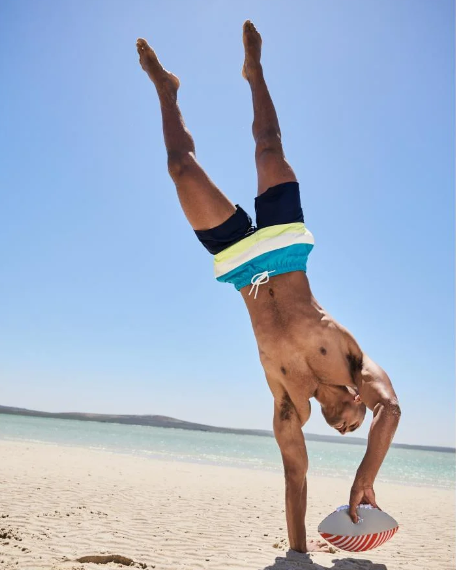 CRIVIT - Men’s Color Block Quick-Dry Swim Shorts