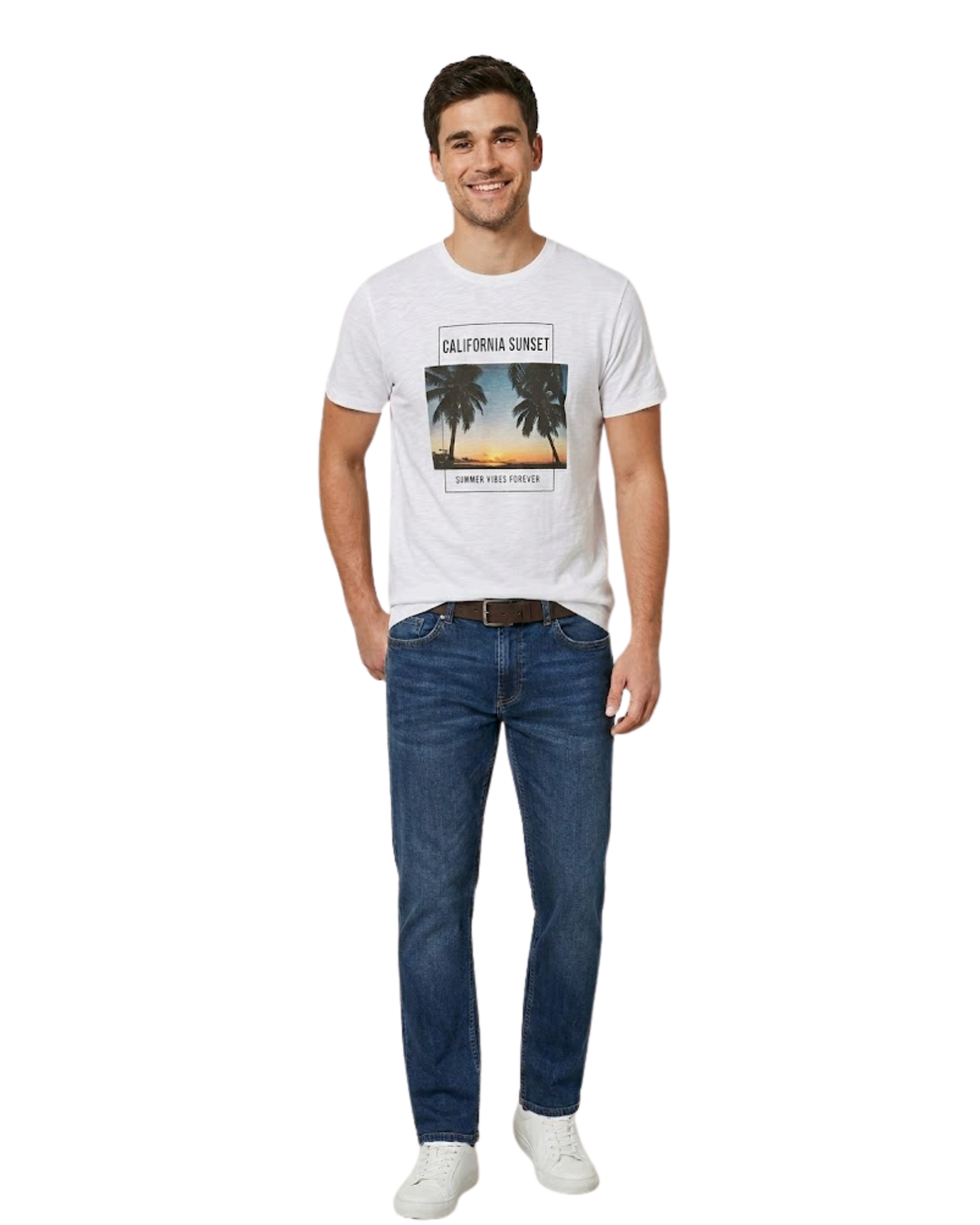 LIVERGY - Men’s "California Sunset" Graphic T-Shirt