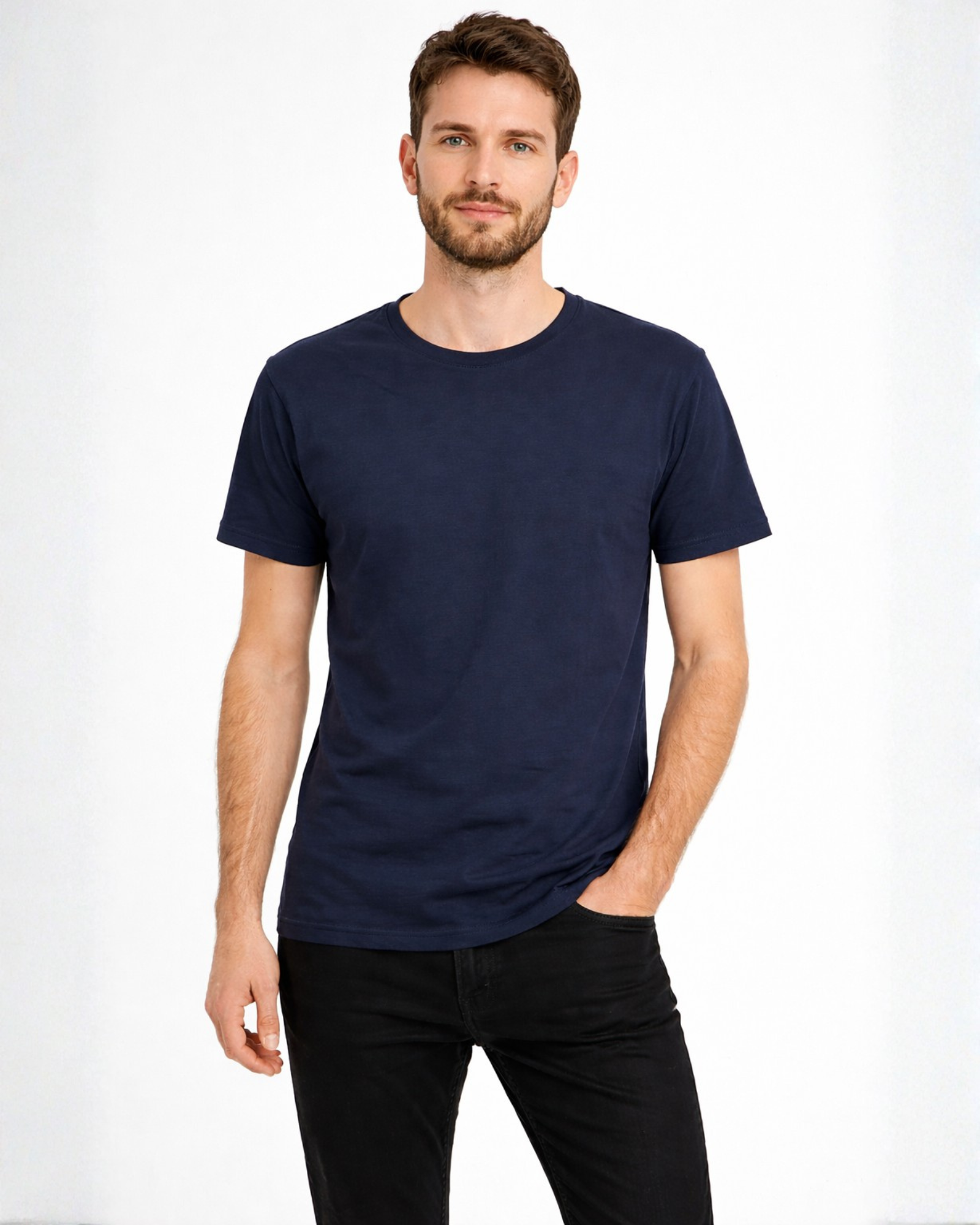 LIVERGY - Basic 100% Cotton Men's T-Shirt
