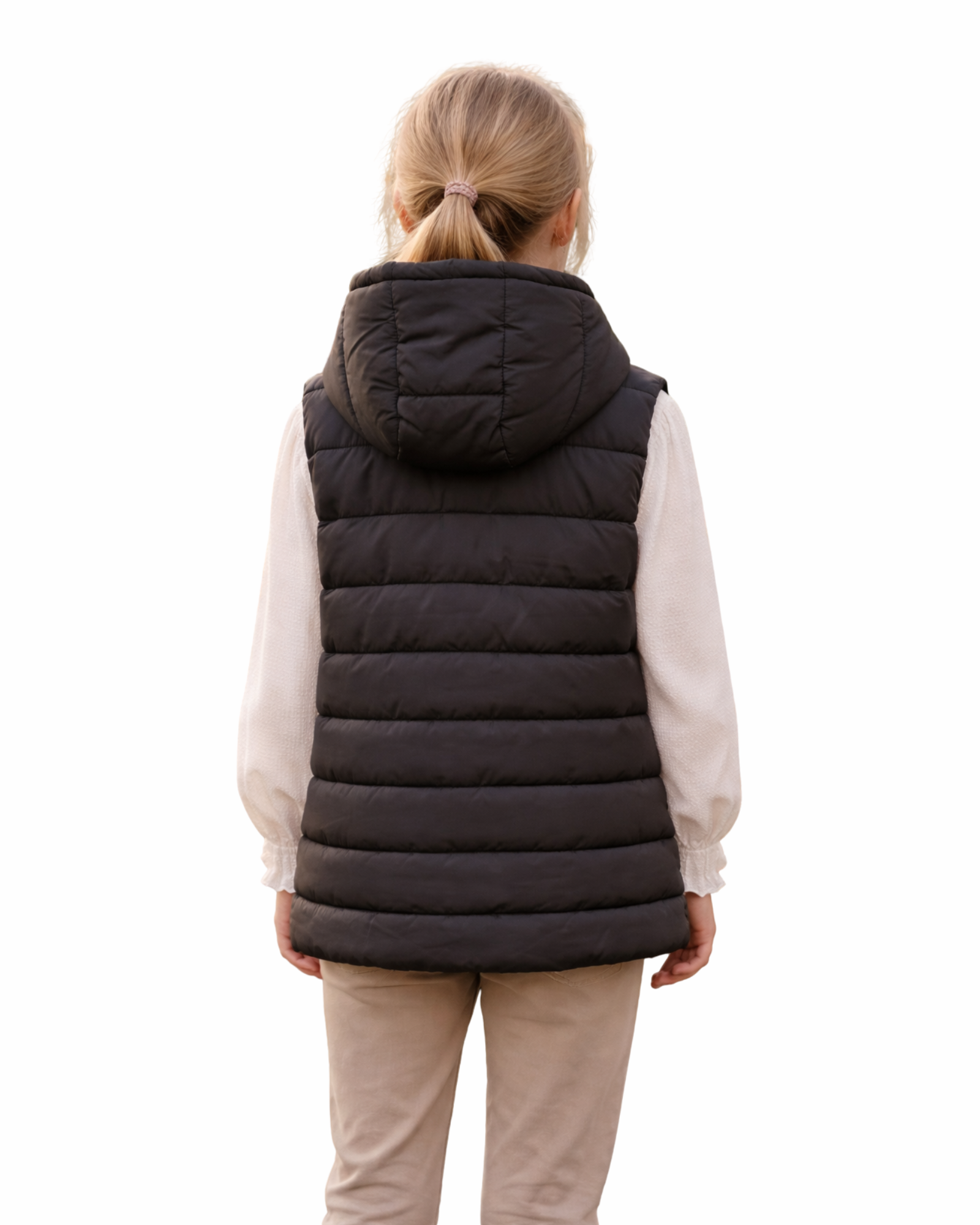 PAGEONE YOUNG - Girl’s Padded Hooded Vest