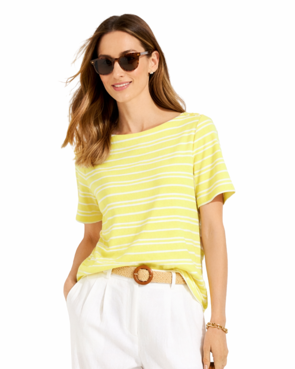 CHARTER CLUB - Women's Cotton Striped Top