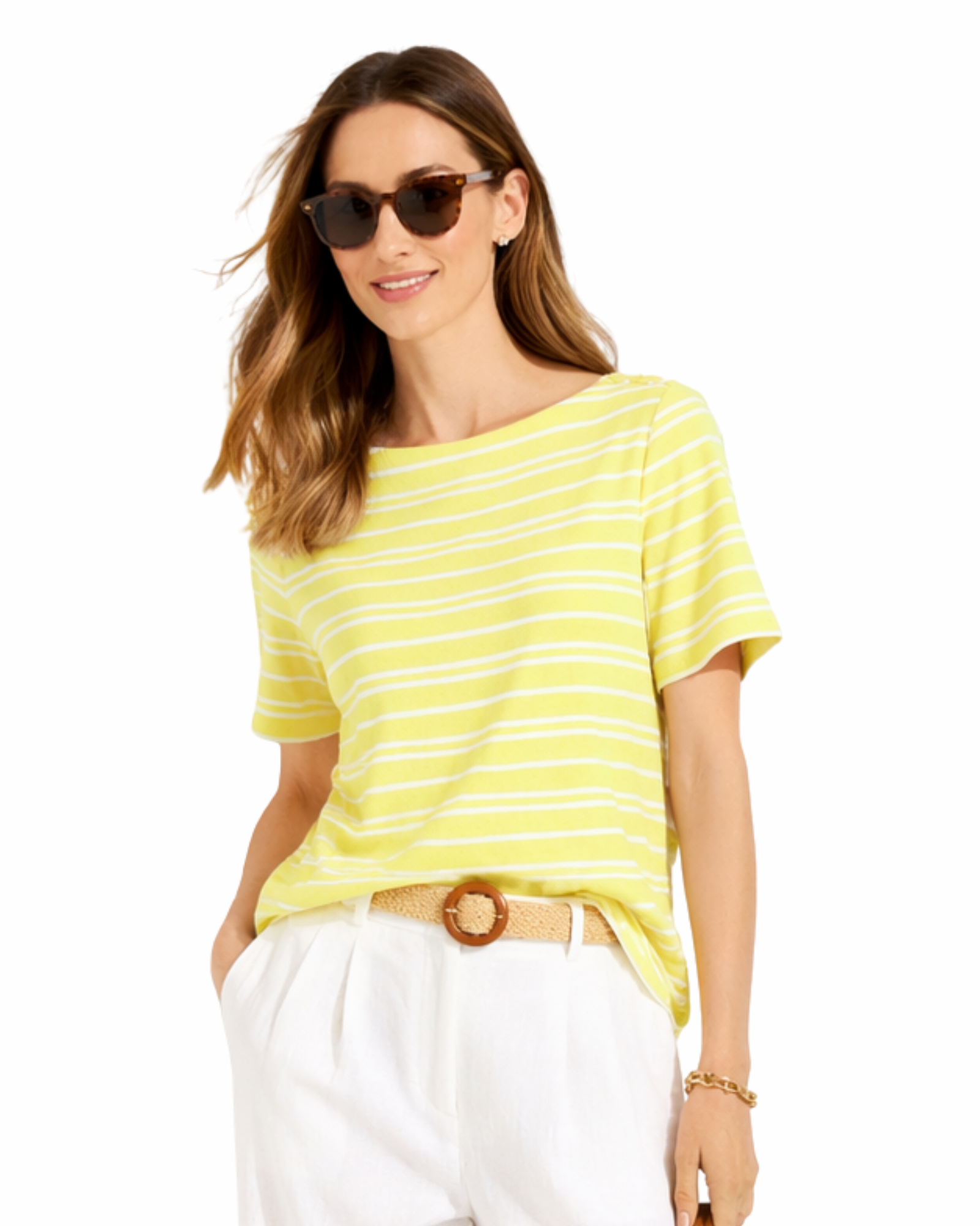 CHARTER CLUB - Women's Cotton Striped Top
