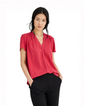 ALFANI - Shirred V Neck Dolman Sleeve Top