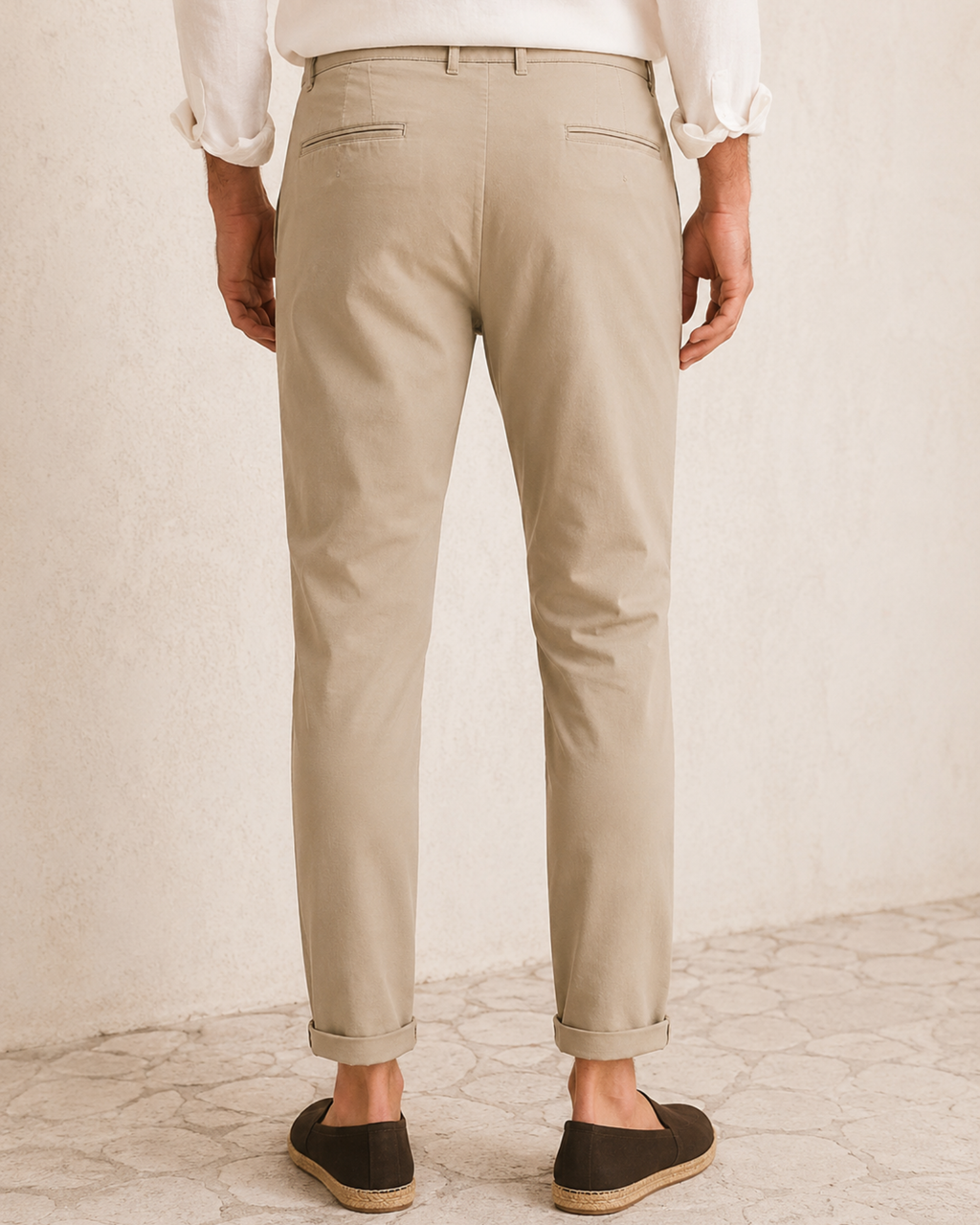 LIVERGY - Men’s Khaki Chino Tapered Fit Pants