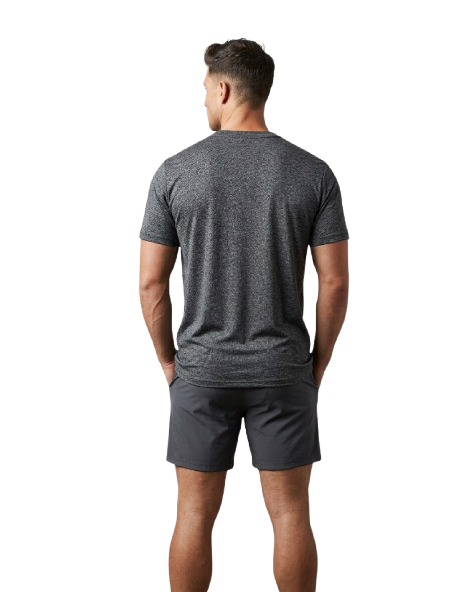 SPLASH - Men’s Charcoal Heather Short Sleeve Henley