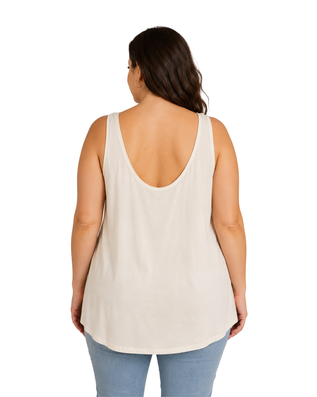 ESMARA - Cotton Stretch Scoop Neck Tank Top