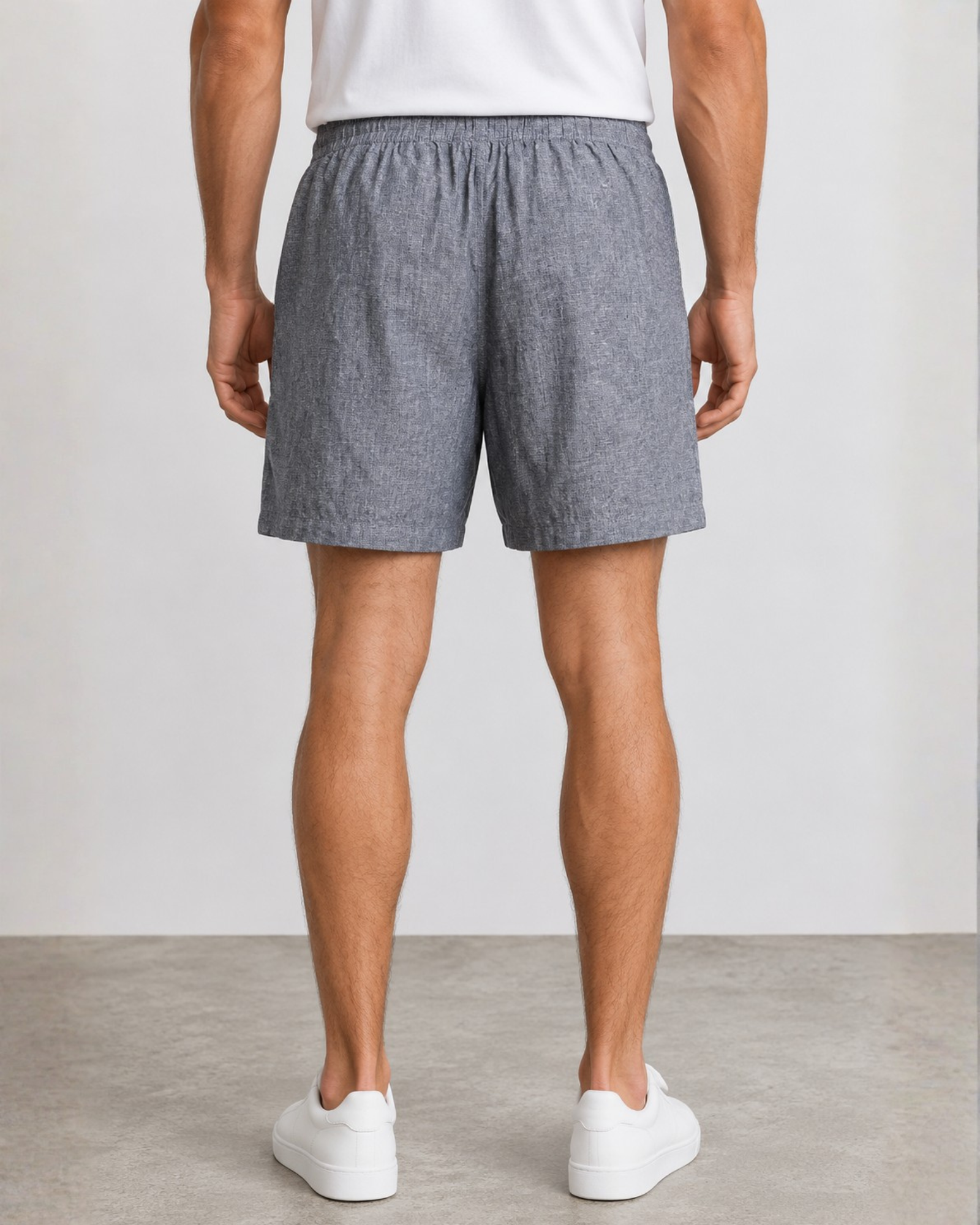 LIVERGY - Men’s Linen-Blend Pull-On Shorts
