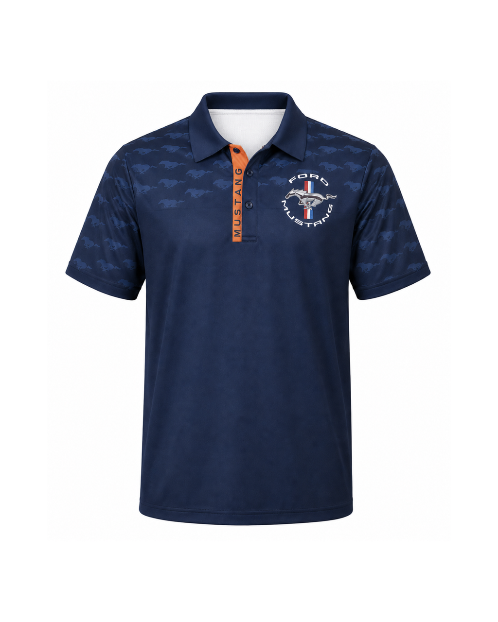 FORD - Mustang Men’s Navy Polo Shirt