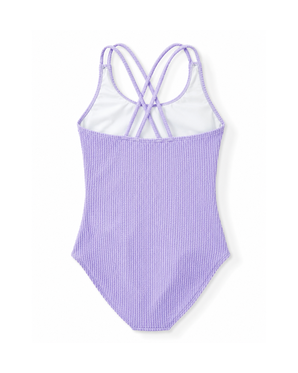 PEPPERTS - Girls Textured One-Piece Swimsuit