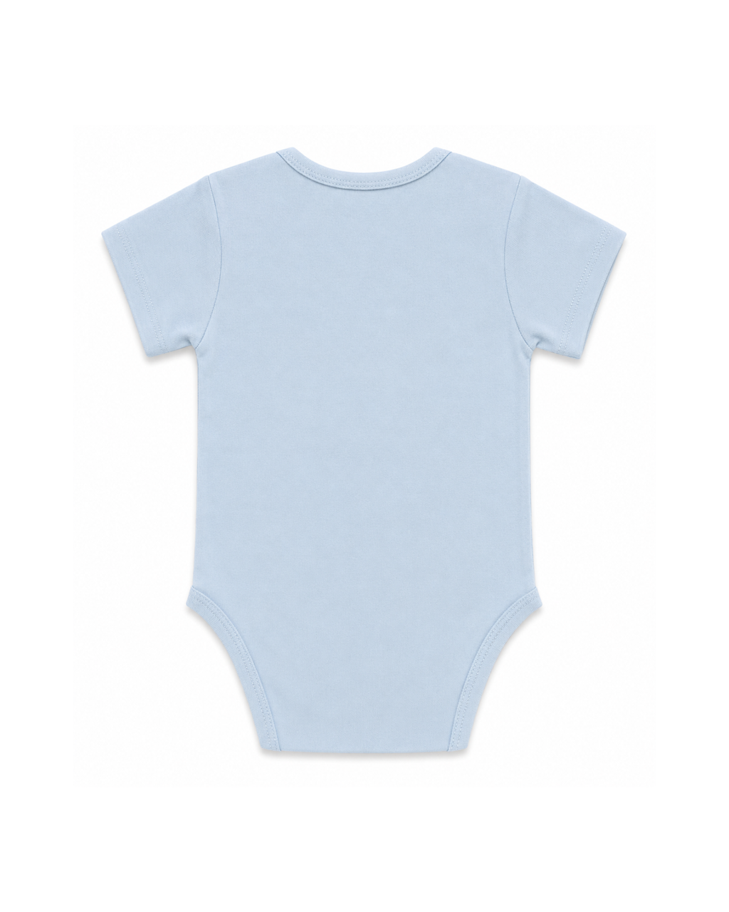 Baby Blue Short Sleeve Bodysuit