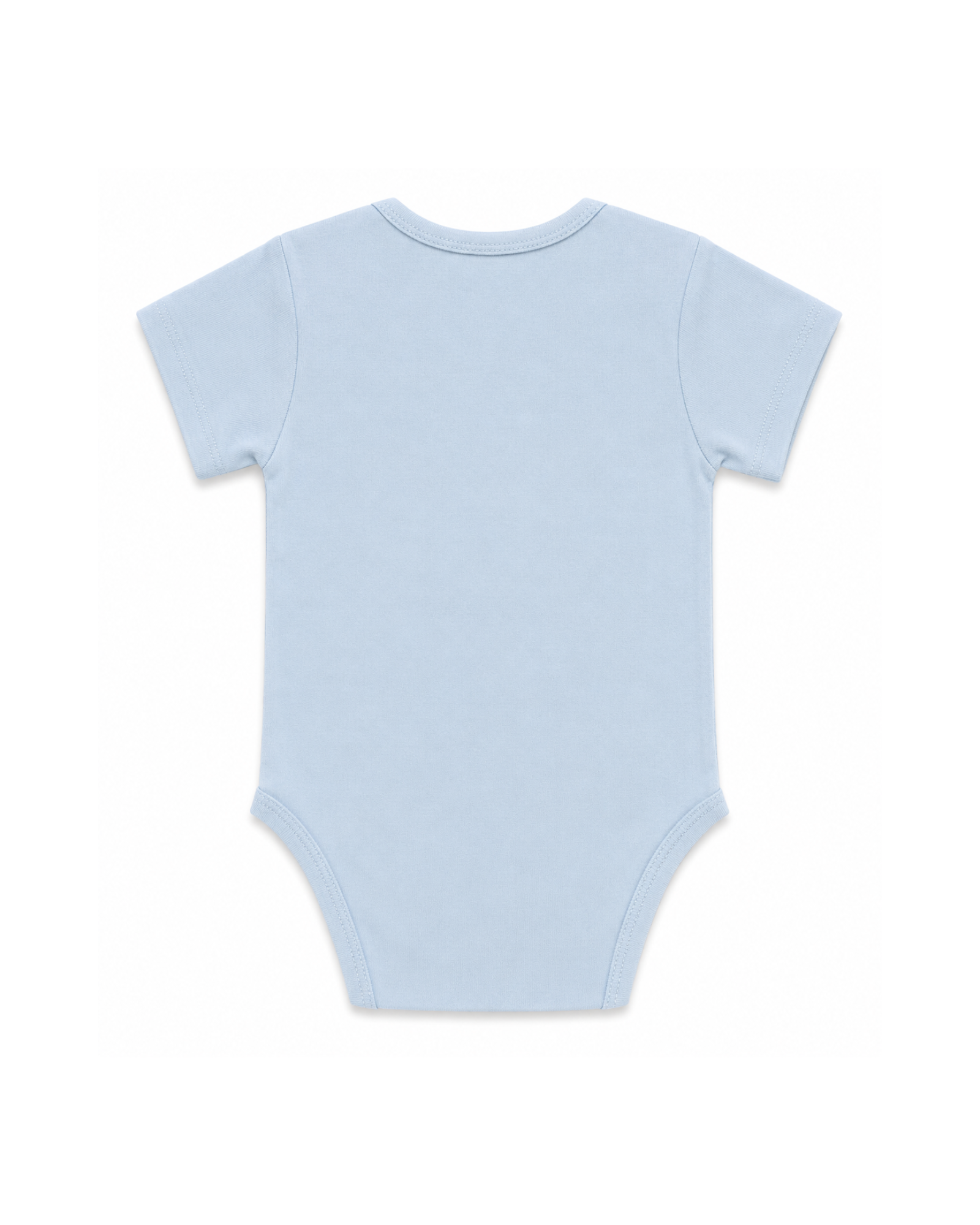 Baby Blue Short Sleeve Bodysuit