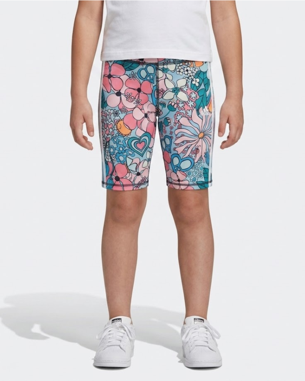 ADIDAS - Girls' All Over Print Bike Shorts