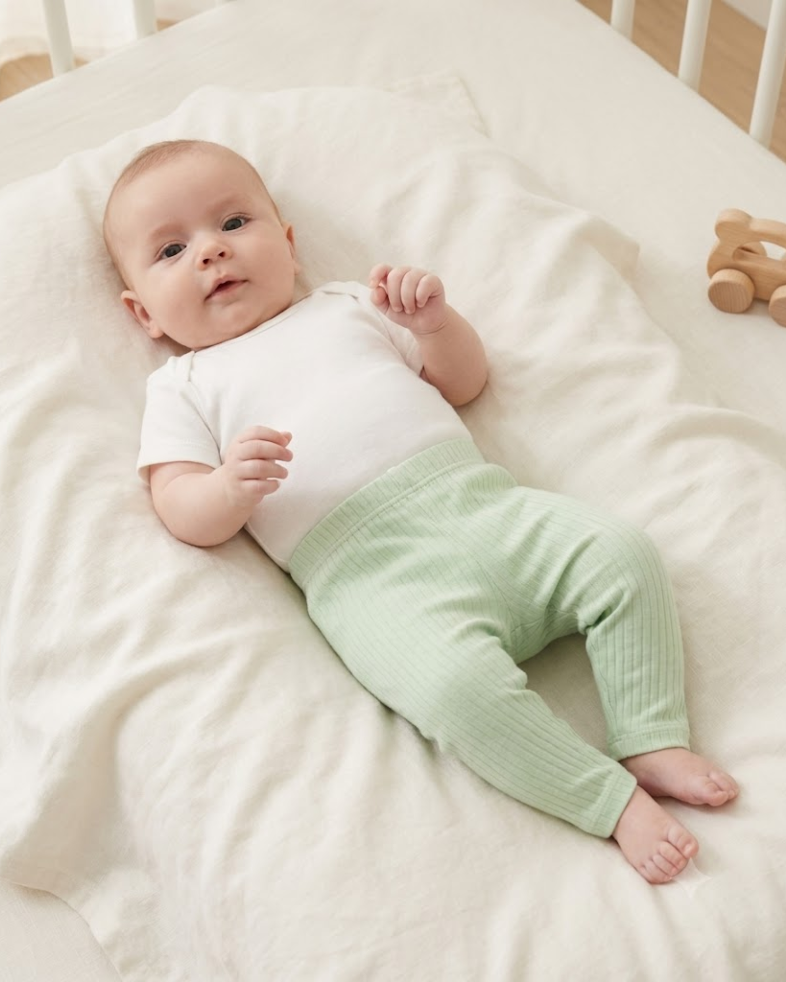 KOALA - Soft Ribbed Mint Green Legging