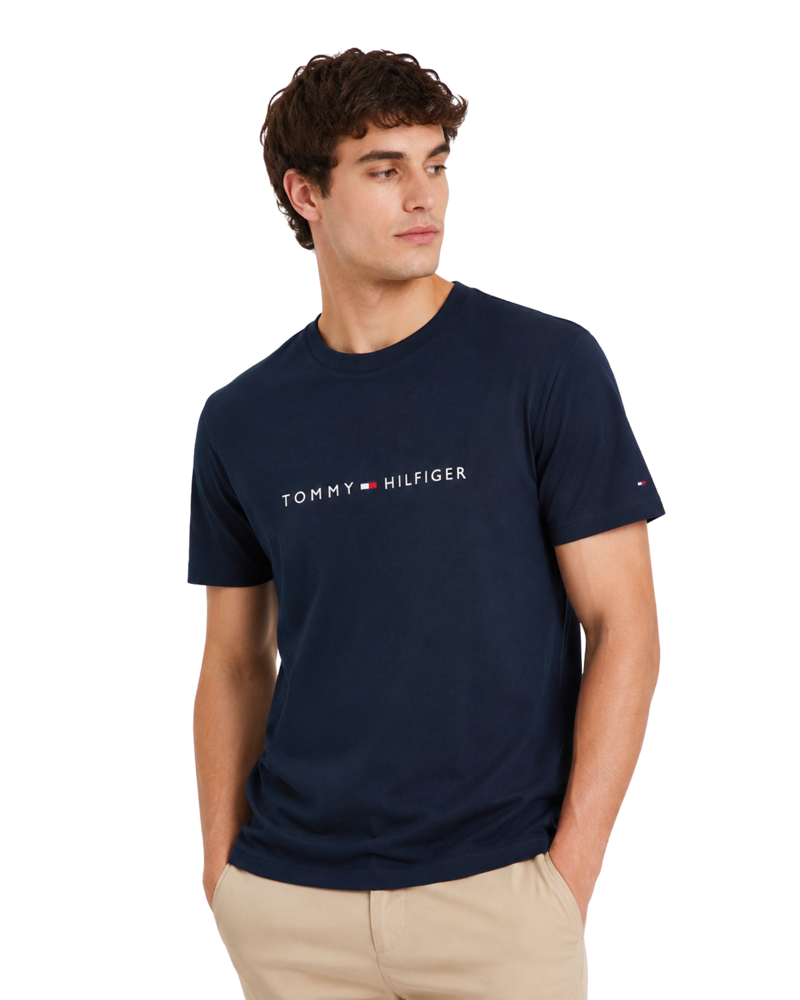 TOMMY HILFIGER - Men's Logo Graphic Navy T-Shirt