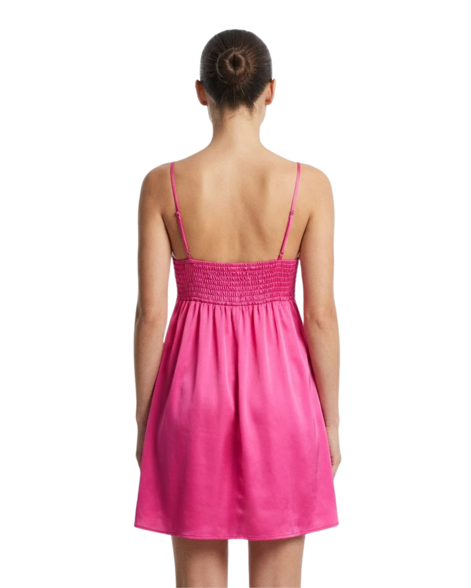 STRADIVARIUS - Satin Twisted-Front Mini Nightdress