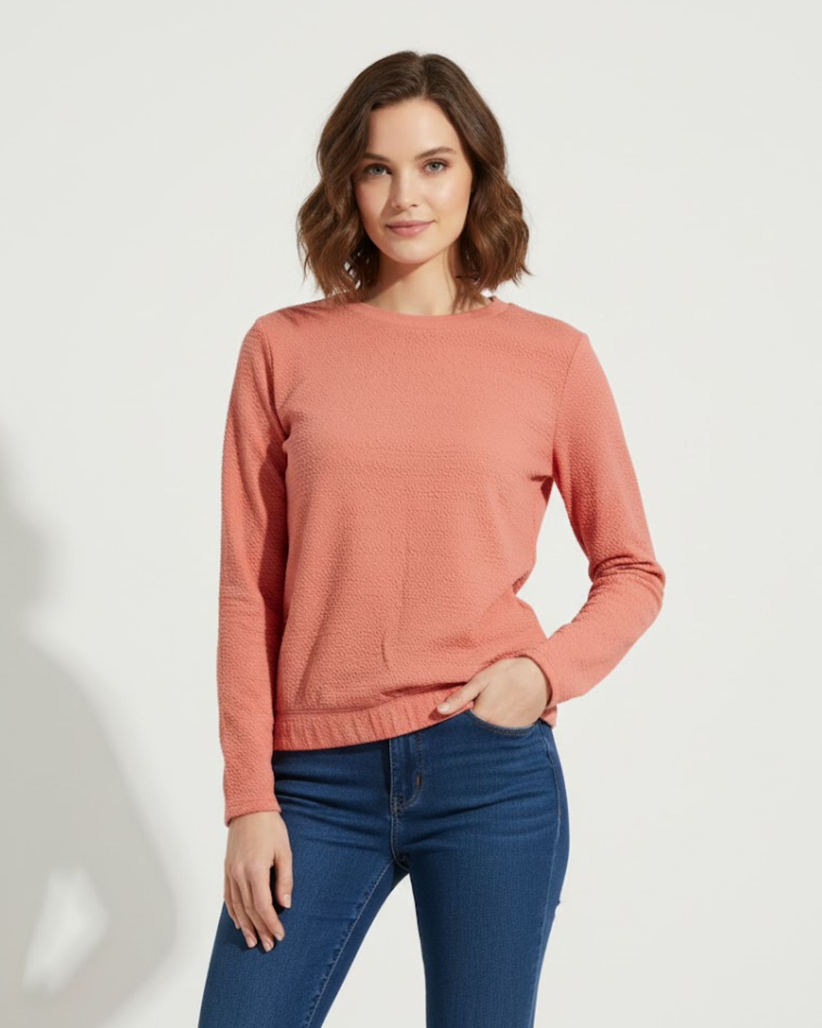 MASSIMO DUTTI - Cotton-Blend Crew Neck Sweater