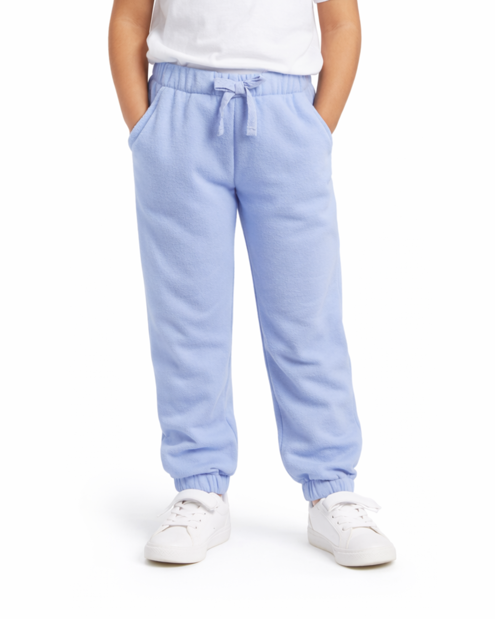 ID IDEOLOGY - Little Girls Fleece Jogger Pants Blue Kids