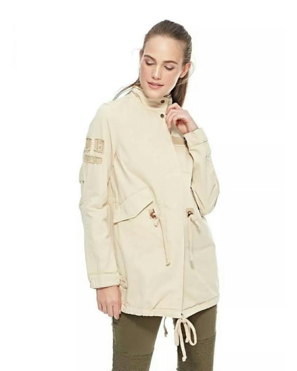 BERSHKA - Cotton Utility Field Jacket