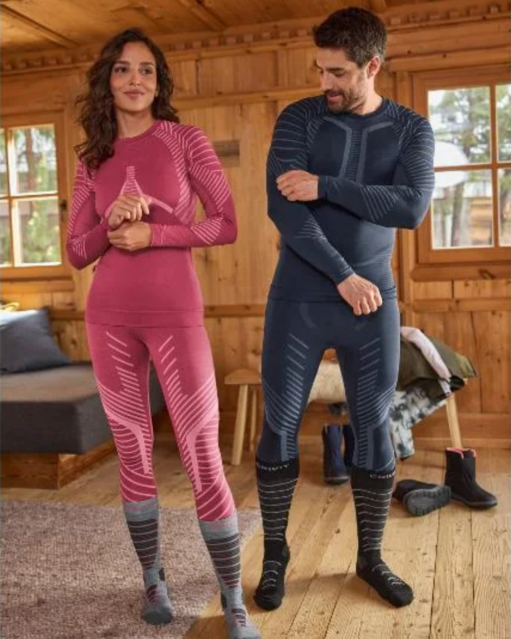 CRIVIT - Men’s Technical Performance Leggings |Seamless & Breathable