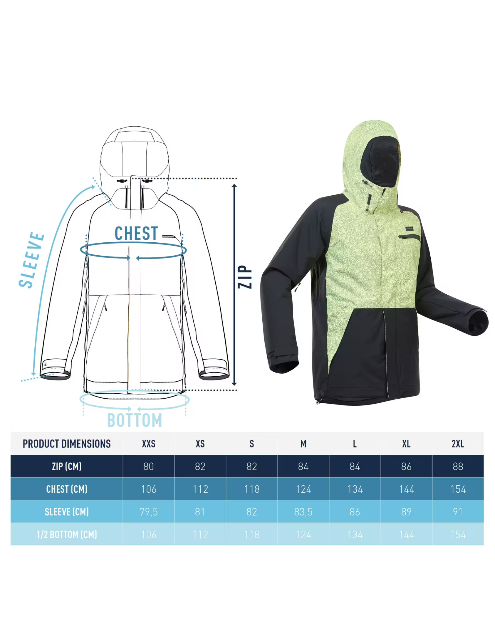 DREAMSCAPE - Men’s Long Coated Ski Jacket – Waterproof & Breathable