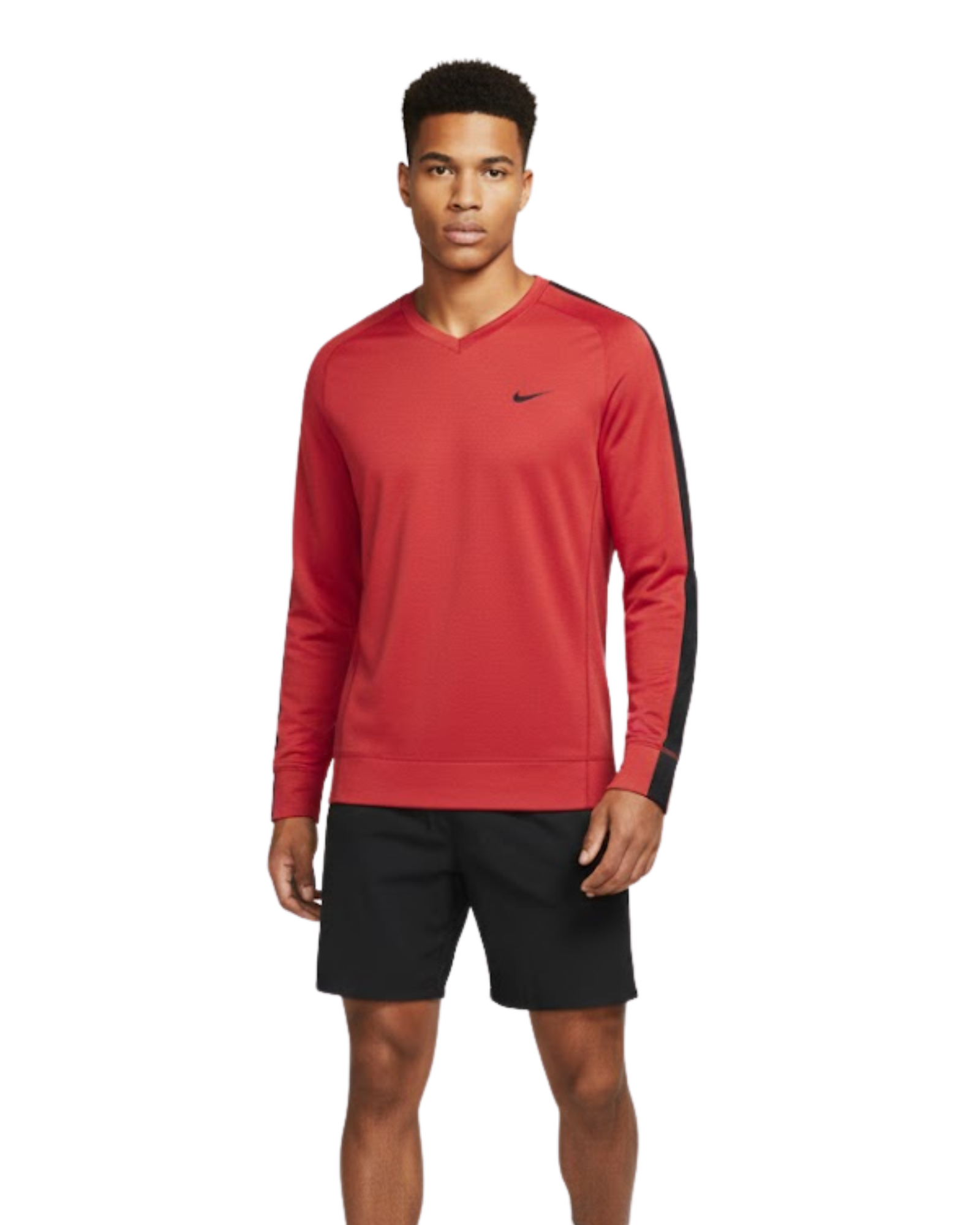 NIKE - Dri-FIT Men's V-Neck Long-Sleeve Running Top