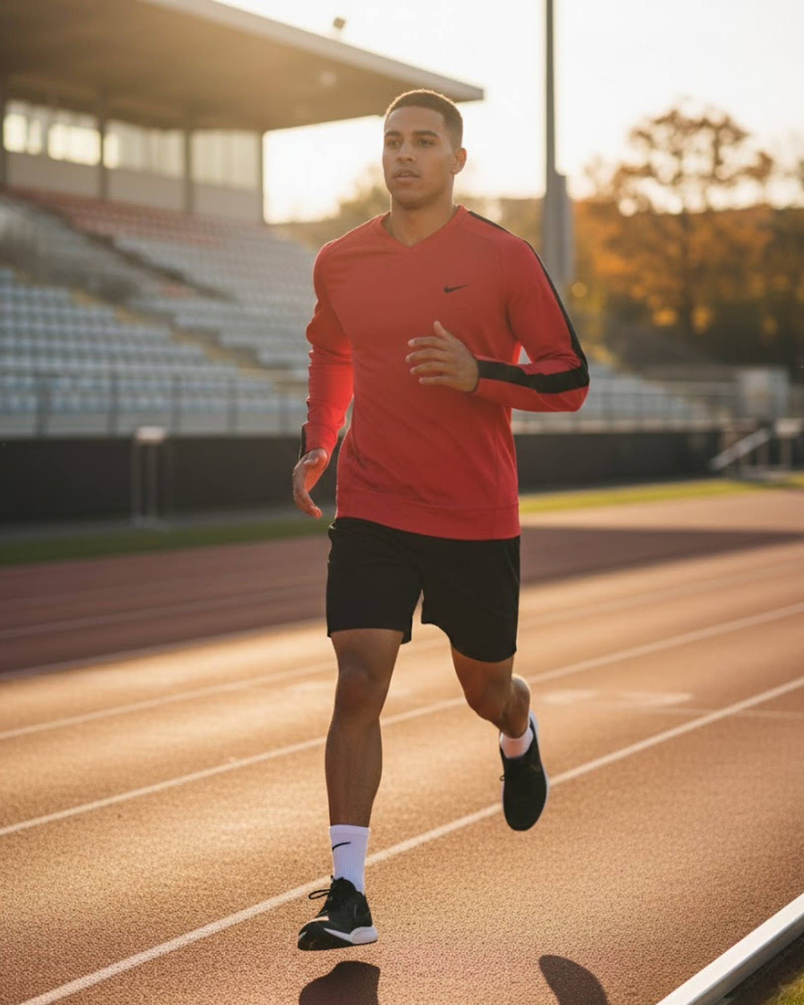 NIKE - Dri-FIT Men's V-Neck Long-Sleeve Running Top