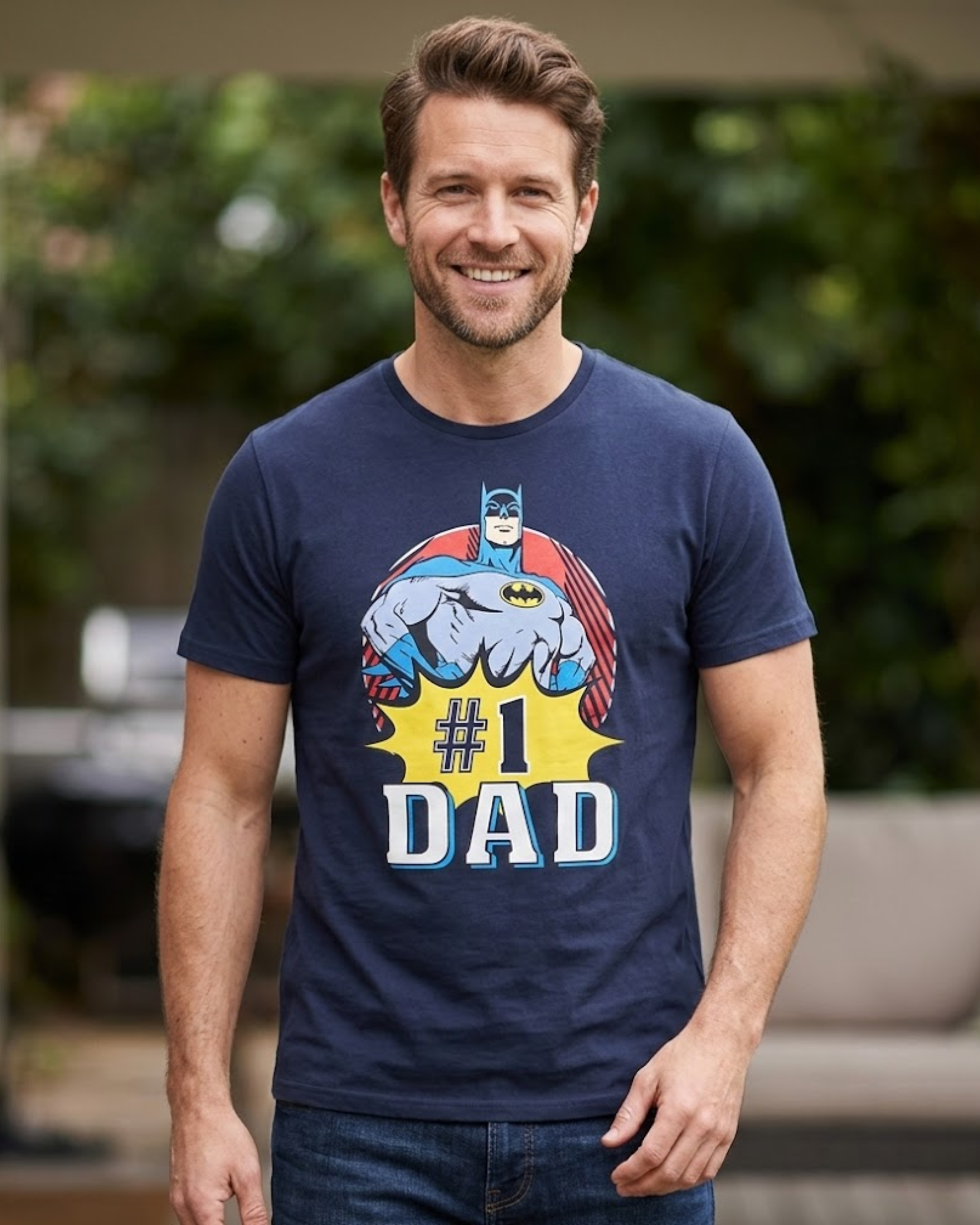 BATMAN "#1 DAD" T-Shirt