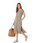 ESMARA - Breezy Summer Linen-Mix Dress