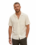 ZARA MAN - Relaxed Fit Cotton Linen Short Sleeve Shirt