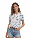 BERSHKA - BSKGirl 100% Cotton Tropical Print T-Shirt