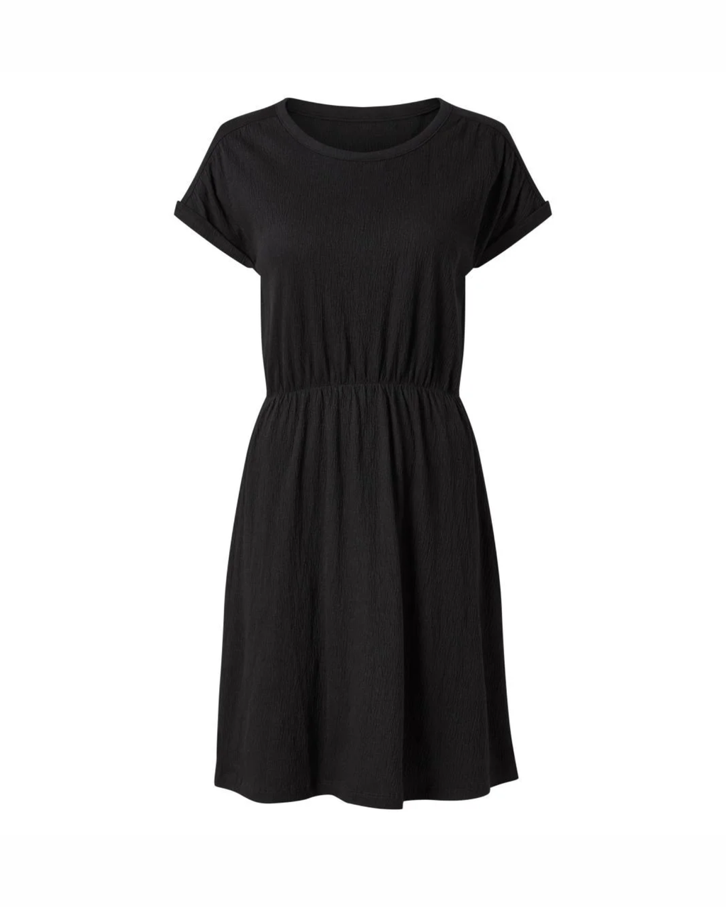 ESMARA - Women’s Black Crepe Structure Dress