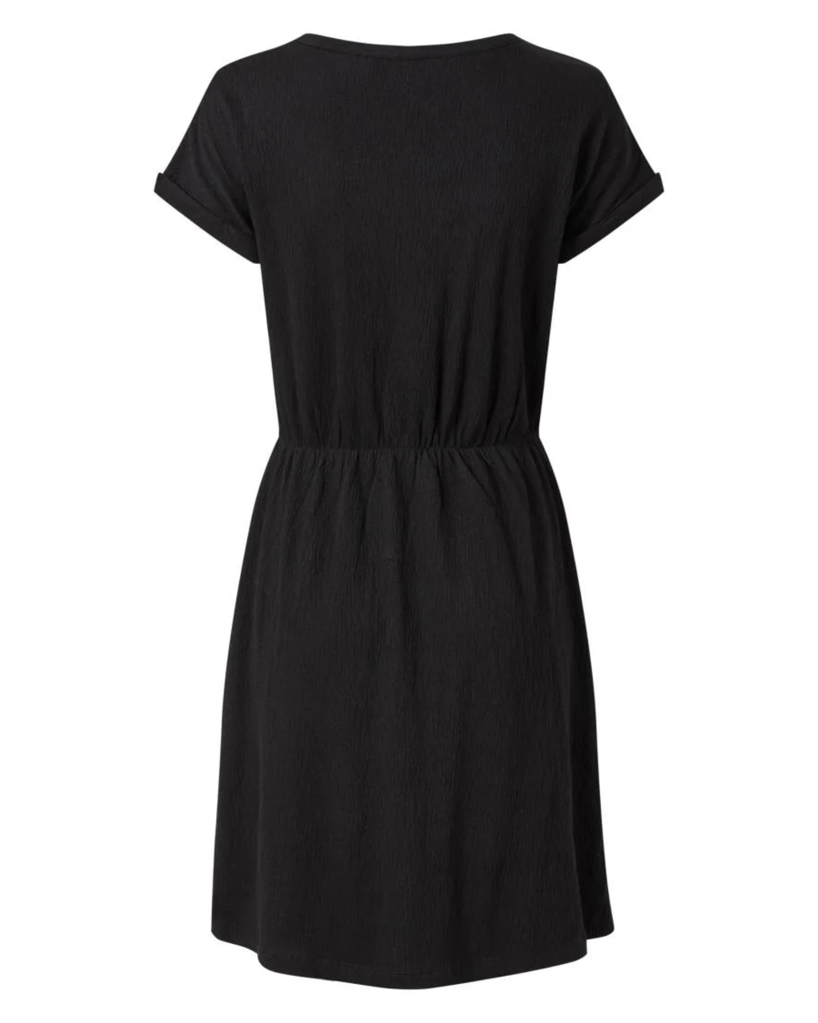 ESMARA - Women’s Black Crepe Structure Dress