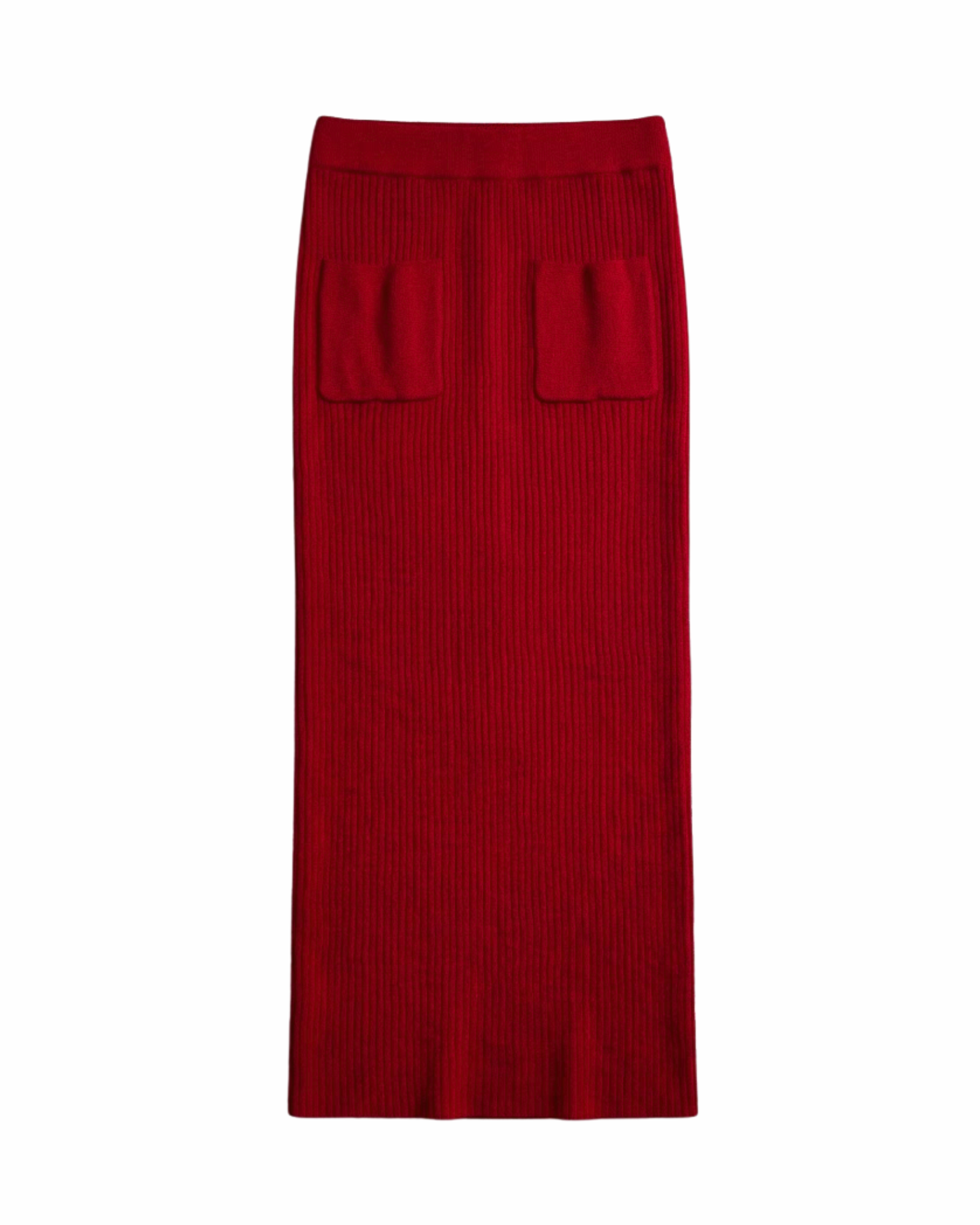 ZARA - Ribbed Knit Midi Skirt