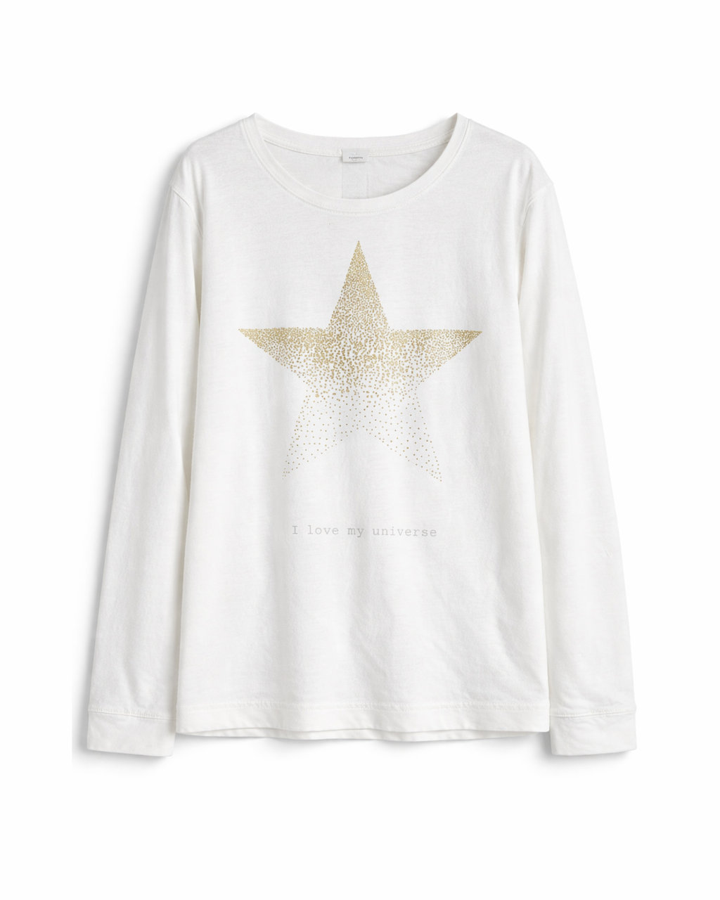 OYSHO - Women’s 100% Cotton Star Print Loungewear Top