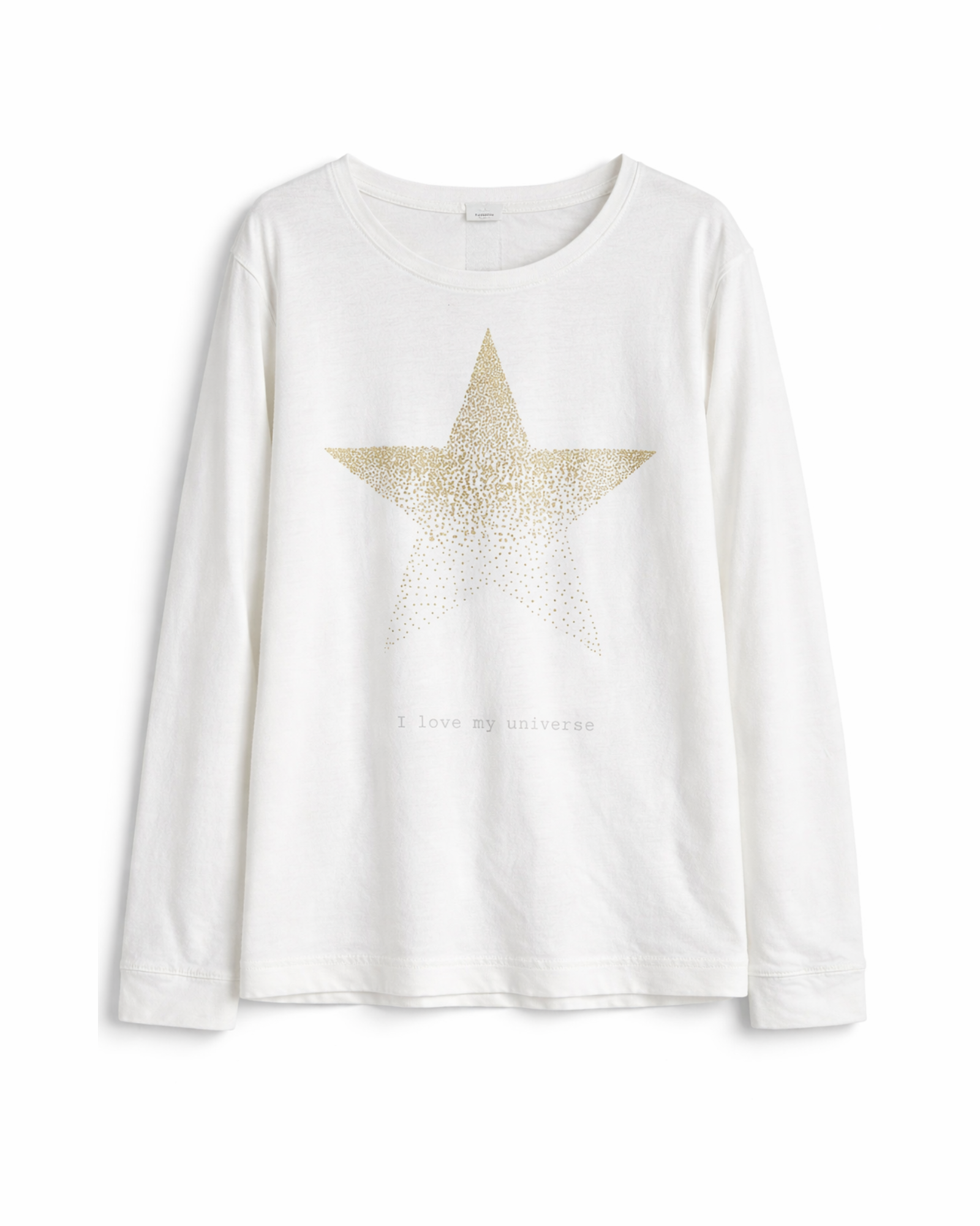 OYSHO - Women’s 100% Cotton Star Print Loungewear Top