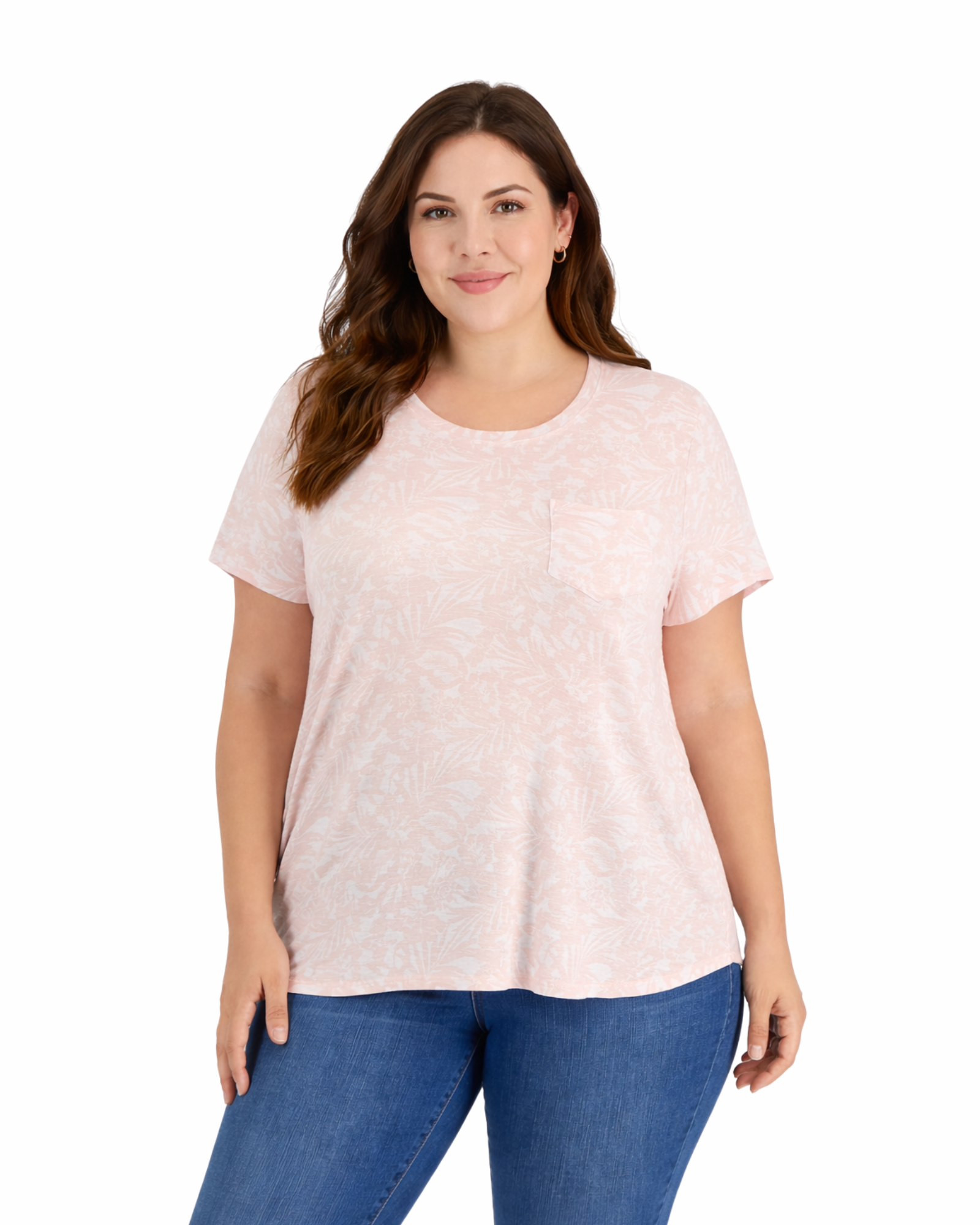 STYLE & CO. - Plus Size Draped T-Shirt Soft Shell