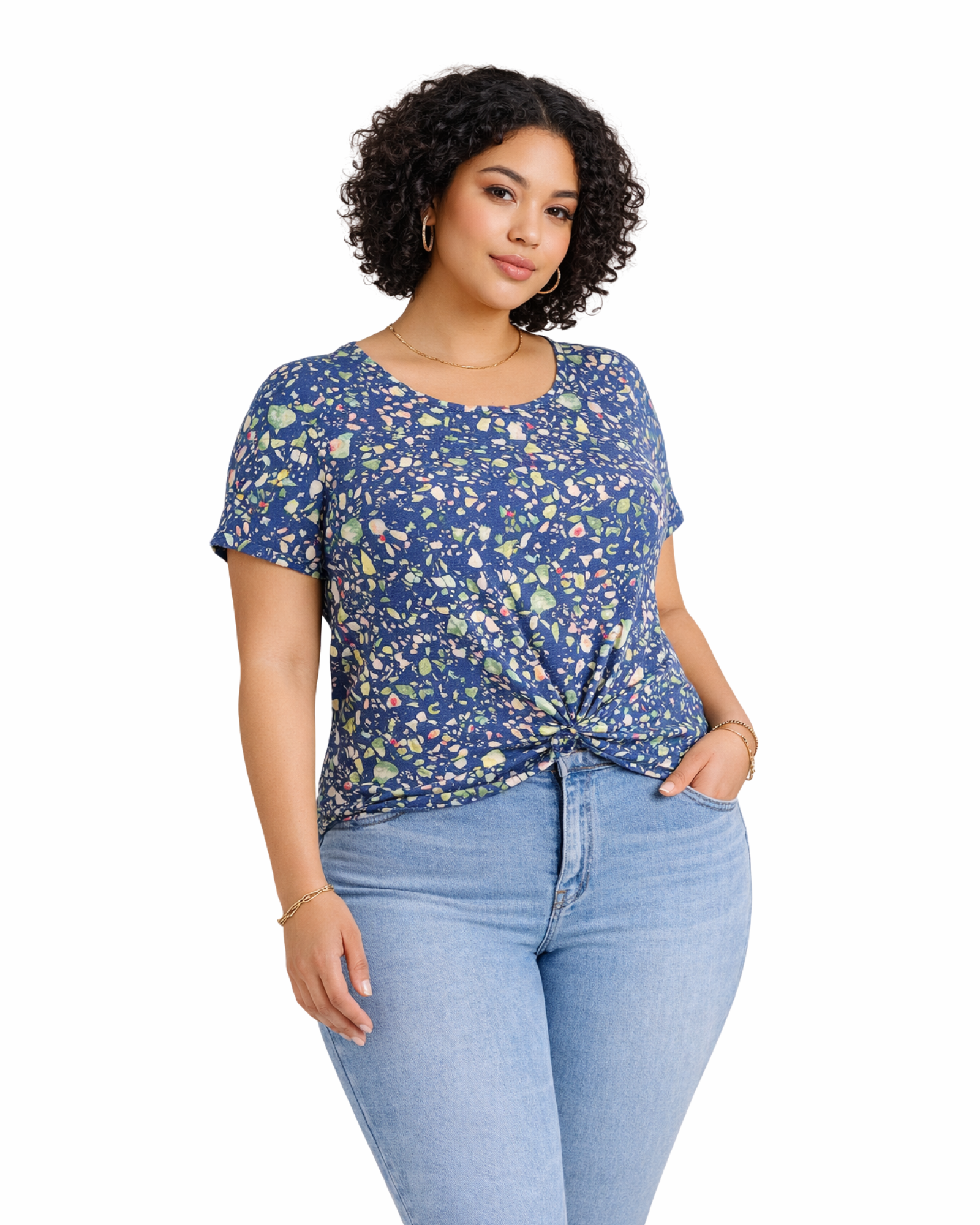 STYLE & CO. - Women’s Twist Front Printed Top