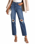 INC International Concepts - Women’s High-Rise Ripped Mom Jeans