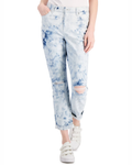 STYLE & CO. - Women’s Distressed Mid-Rise Girlfriend Ankle Jeans