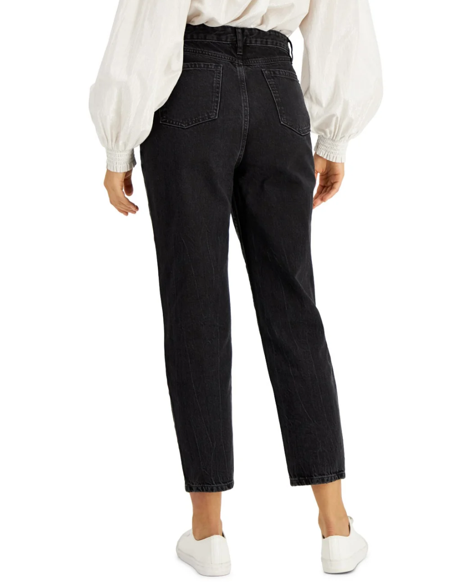 INC International Concepts - Women's High Rise Button-Fly Mom Jeans