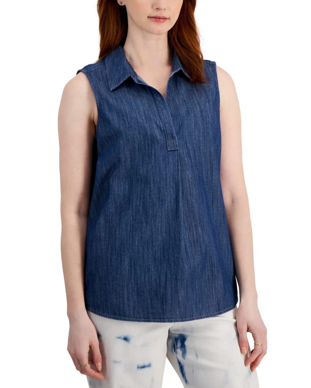 STYLE & CO. - Women's Cotton blend Sleeveless Popover Top