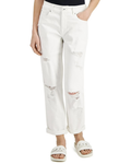 INC - Women's Mid Rise Ripped Boyfriend Jeans