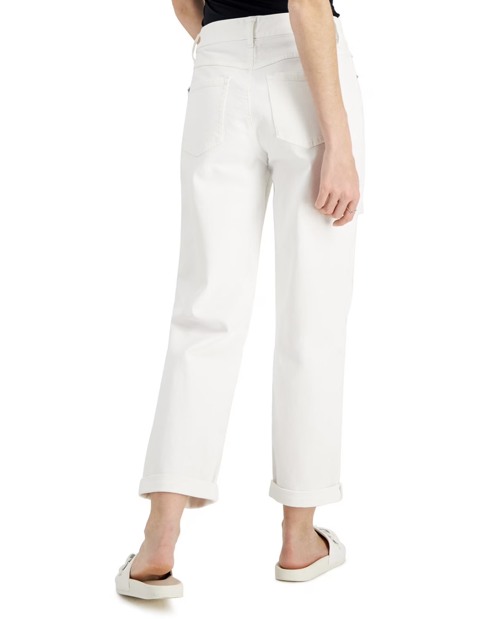 INC - Women's Mid Rise Ripped Boyfriend Jeans