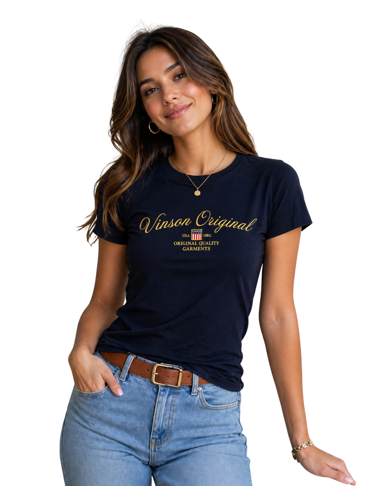 VINSON - Women’s 100% Cotton Logo T-Shirt