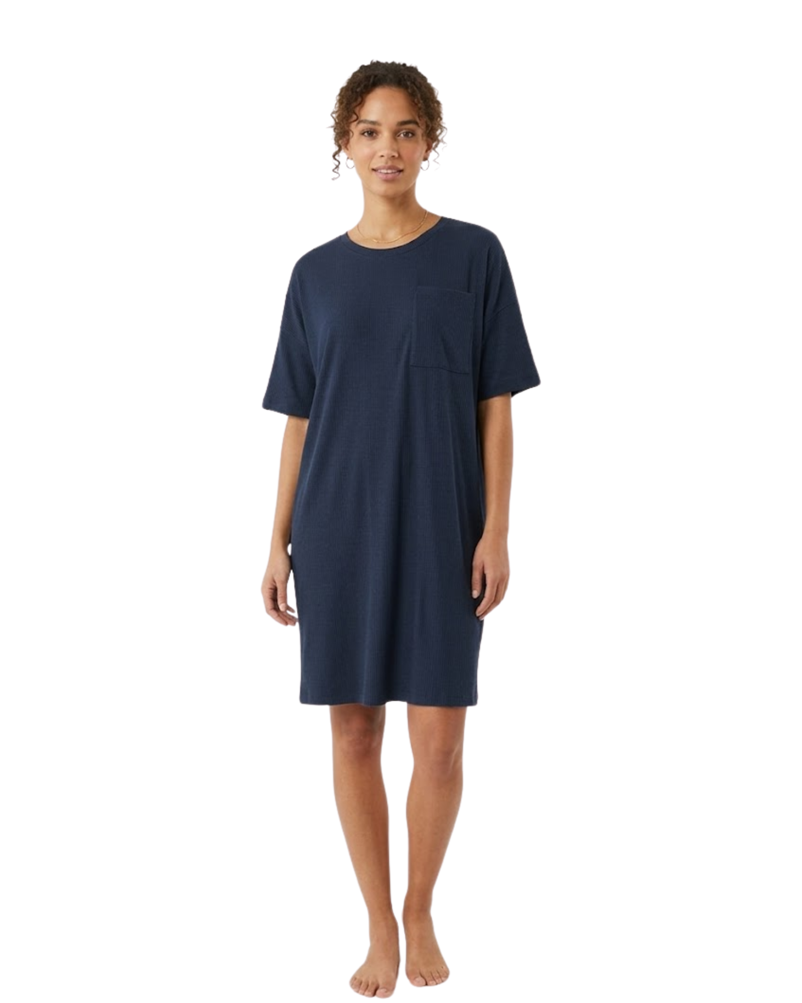 ESMARA - Ribbed T-Shirt Dress