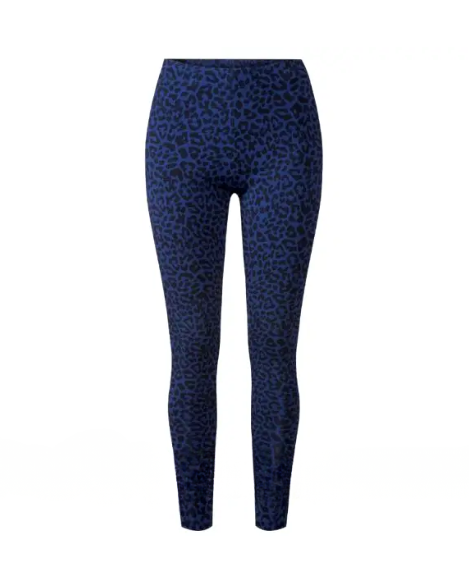 ESMARA - Women’s Blue Leopard Print Cotton Leggings