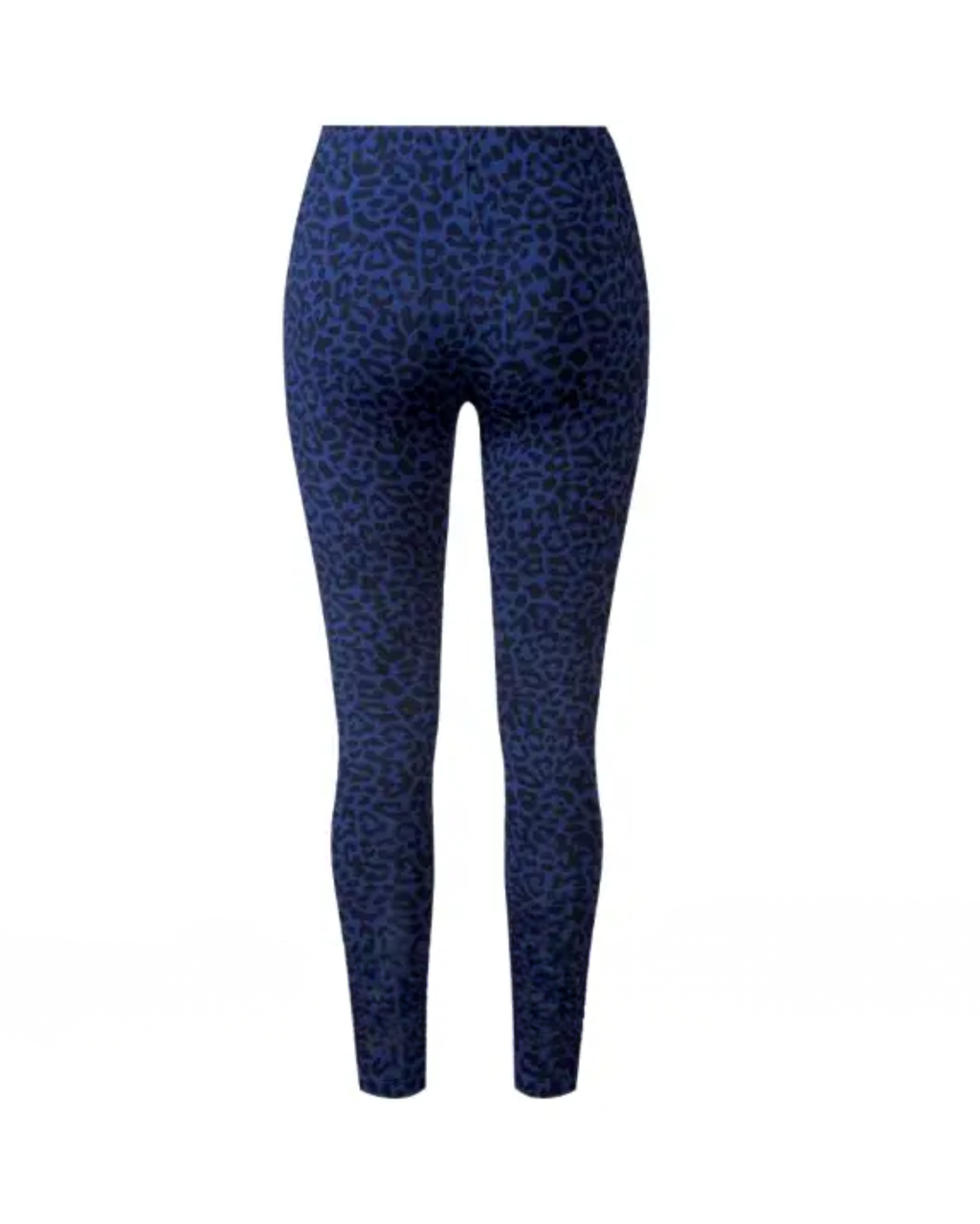 ESMARA - Women’s Blue Leopard Print Cotton Leggings