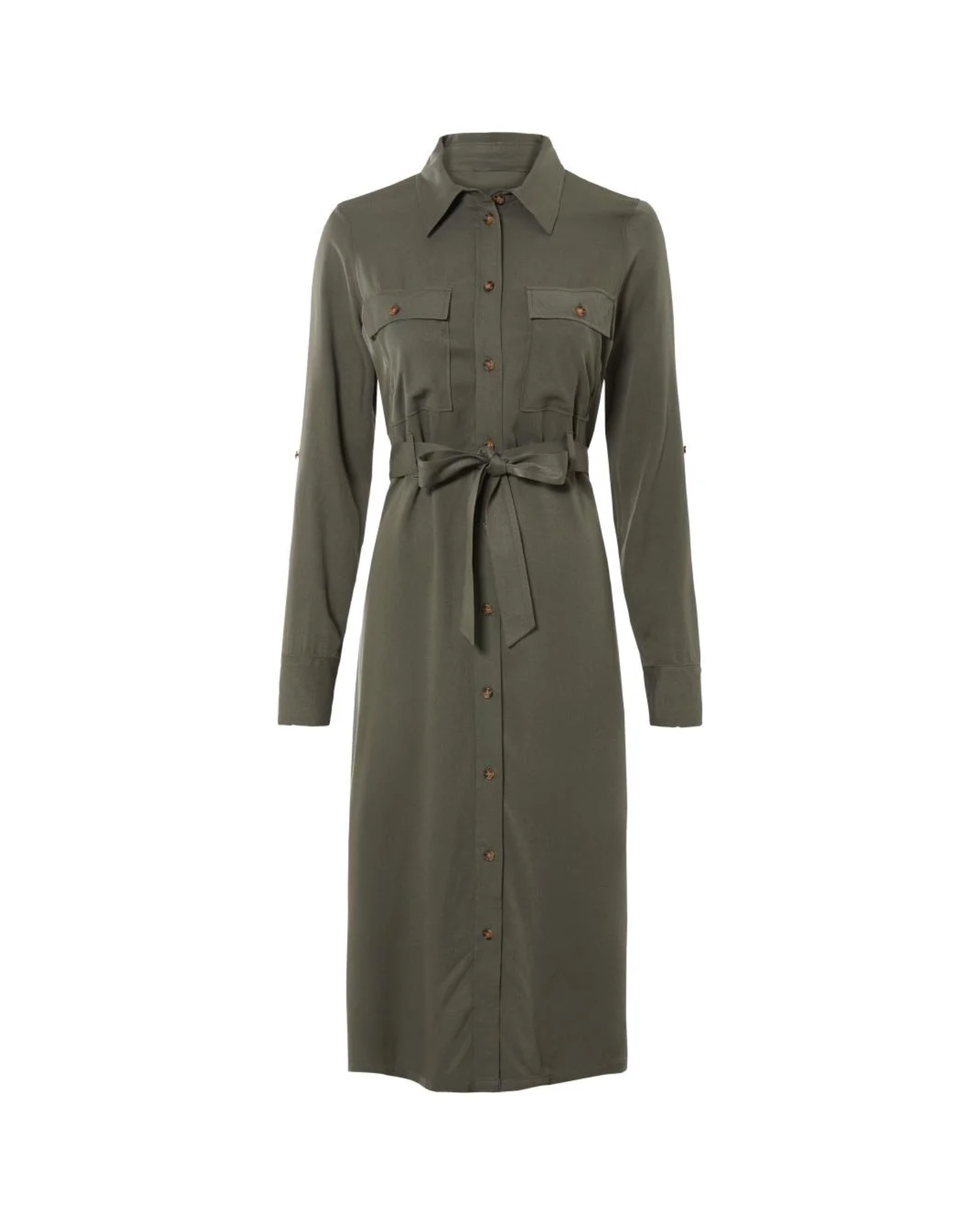 ESMARA - Women’s Relaxed Fit Midi Shirt Dress