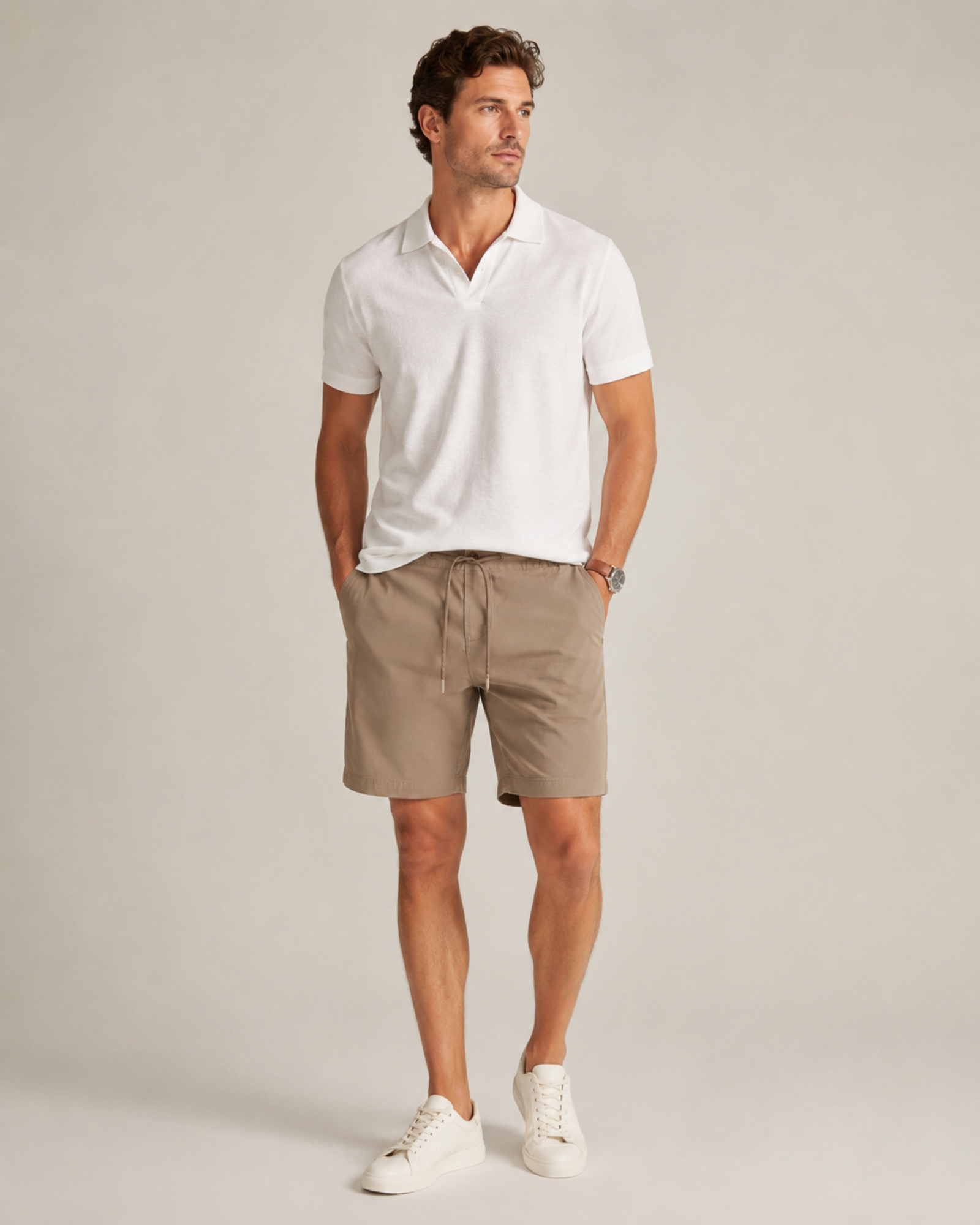 ESMARA - Men’s Cotton-Rich Drawstring Shorts